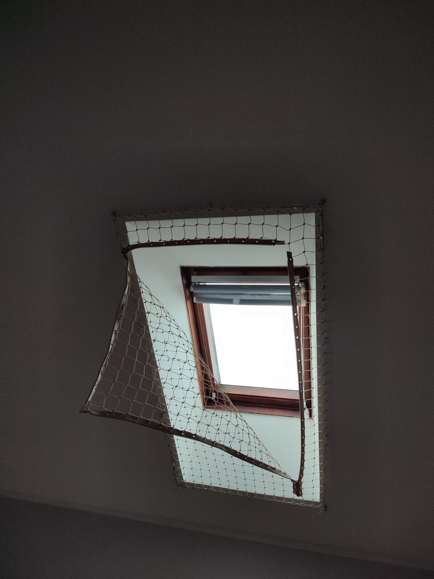 Siatka ochronna na okno dachowe